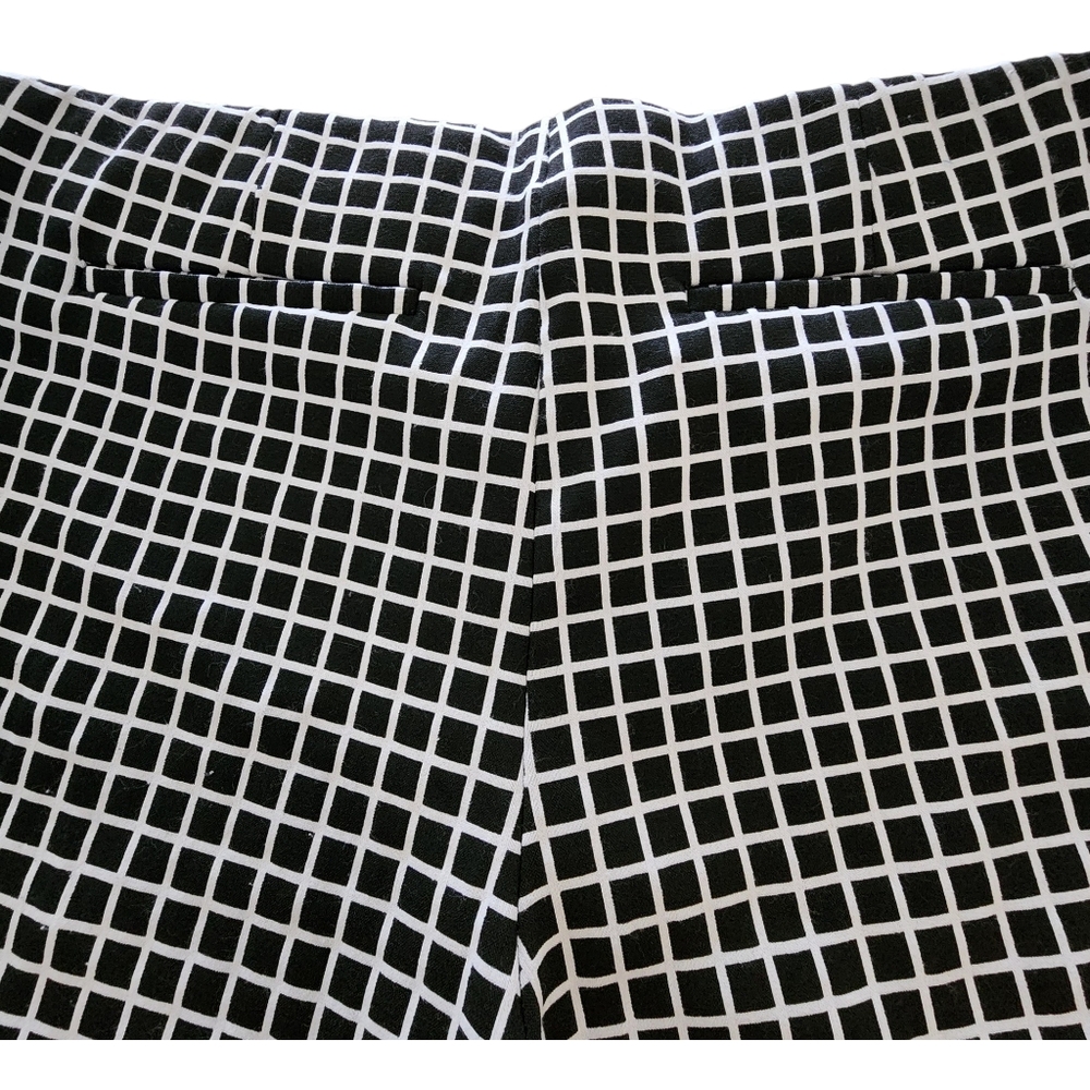 Adriana Papell Black & White Pull-on Pants Women Size 12 - Picture 8 of 8